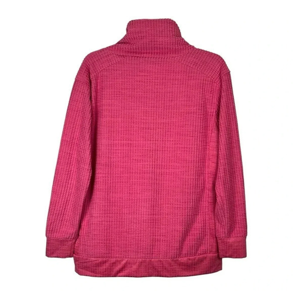 Columbia Creststone Ridge Pullover Pink Cowl Neck Sweatshirt Women Size Small - Picture 5 of 10